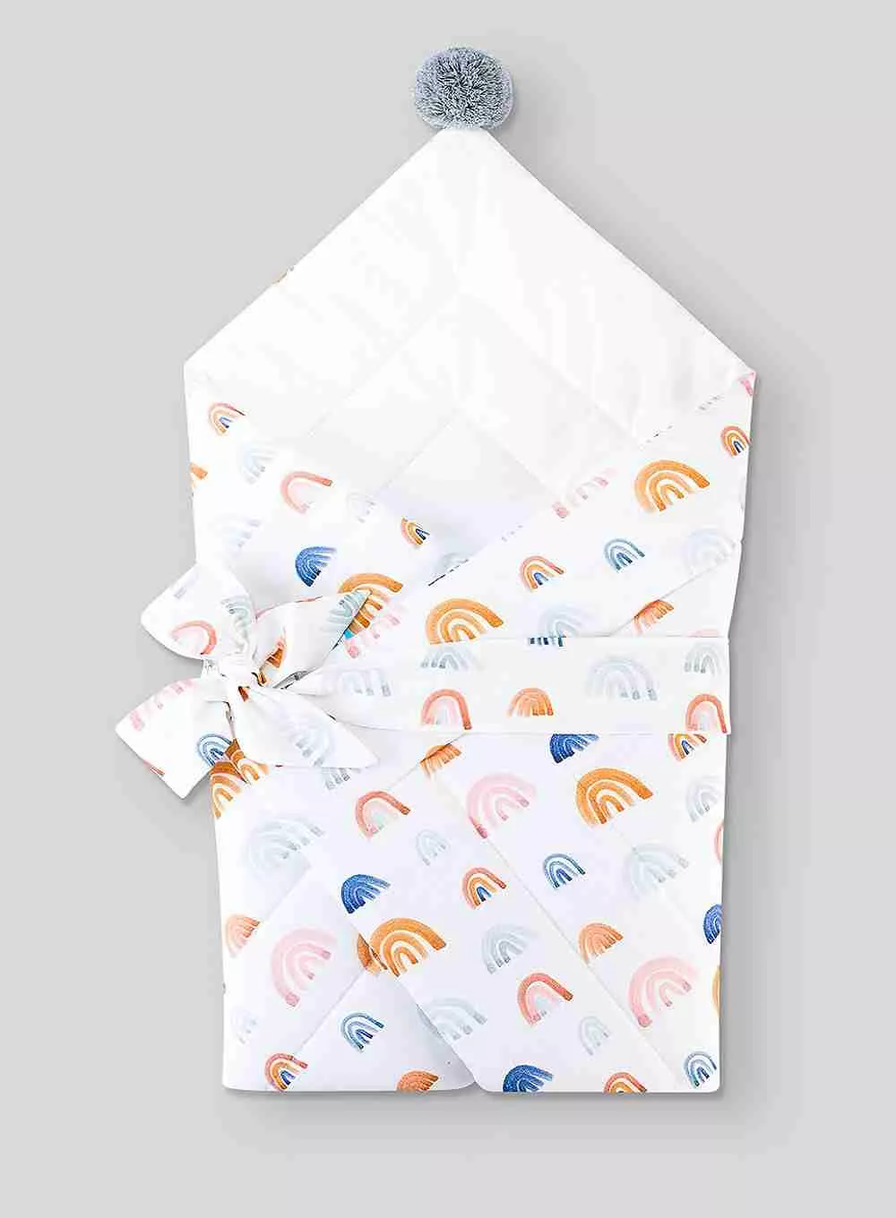 Couverture d'emmaillotage - motifs arc-en-ciel