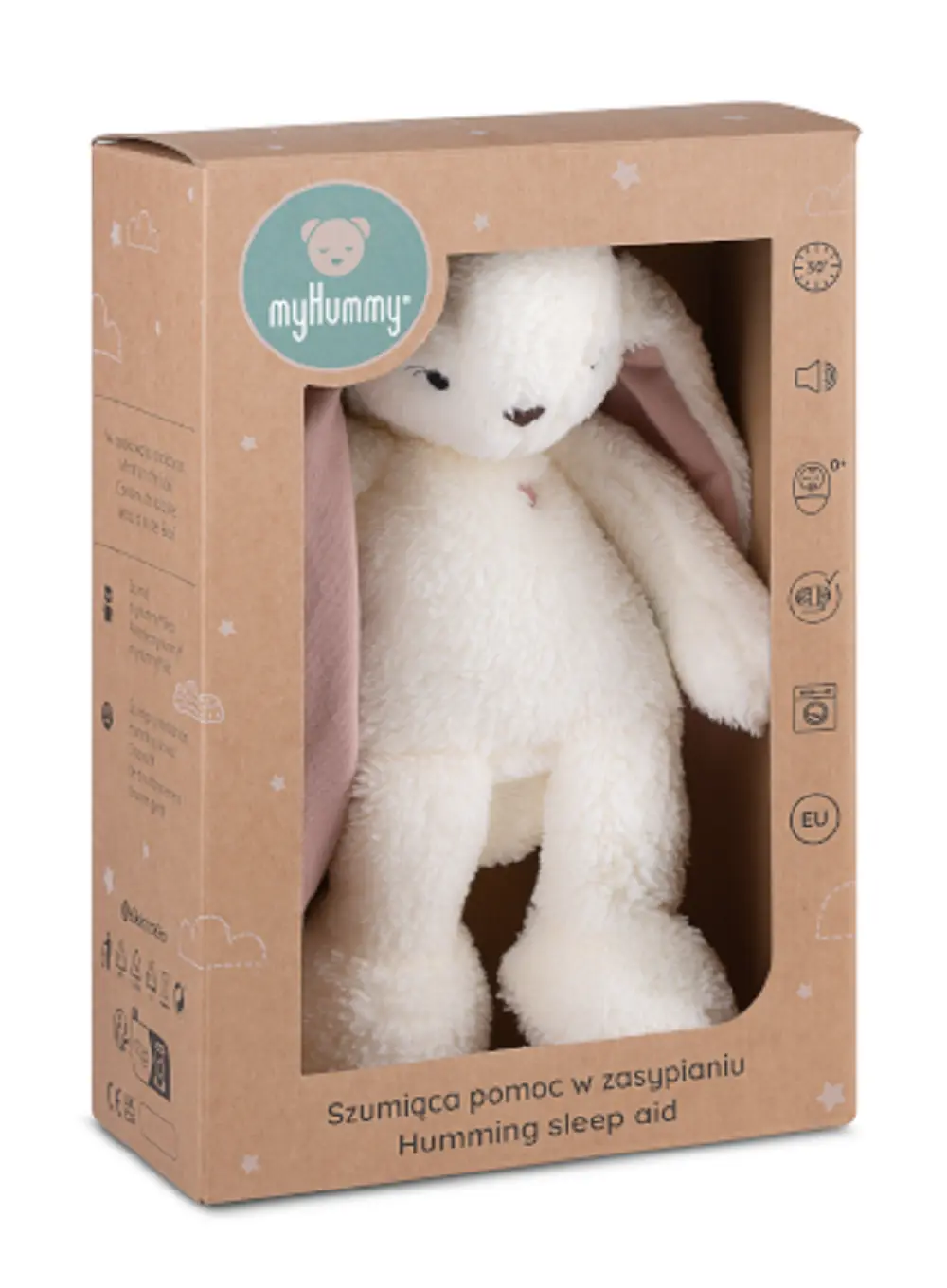 myHummy Lapin 5en1 avec lumière - écru/rouge