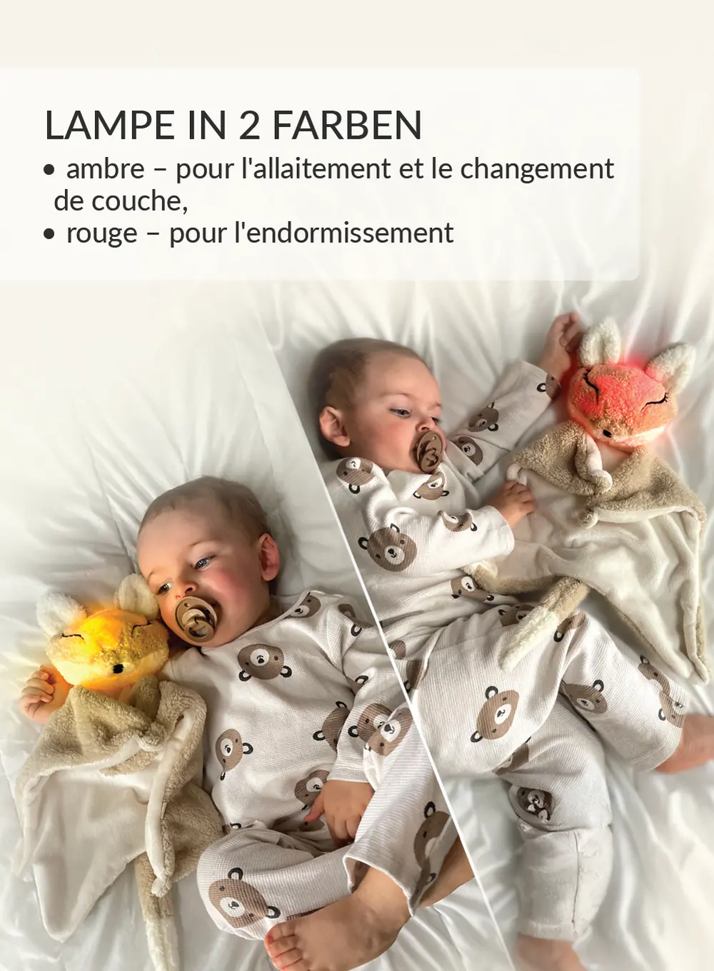 myHummy Doudou Renard 5en1 avec lumière