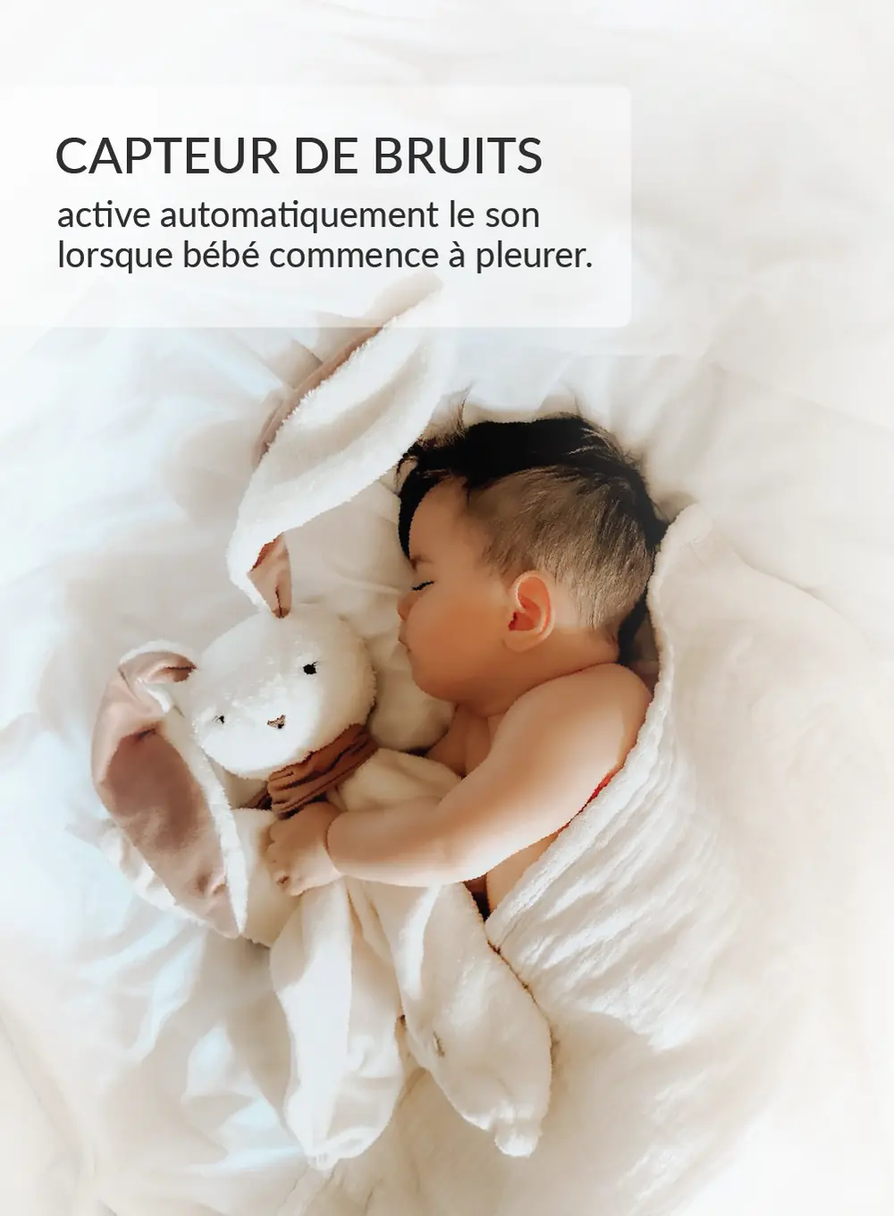 myHummy Doudou Lapin 5en1 avec lumière