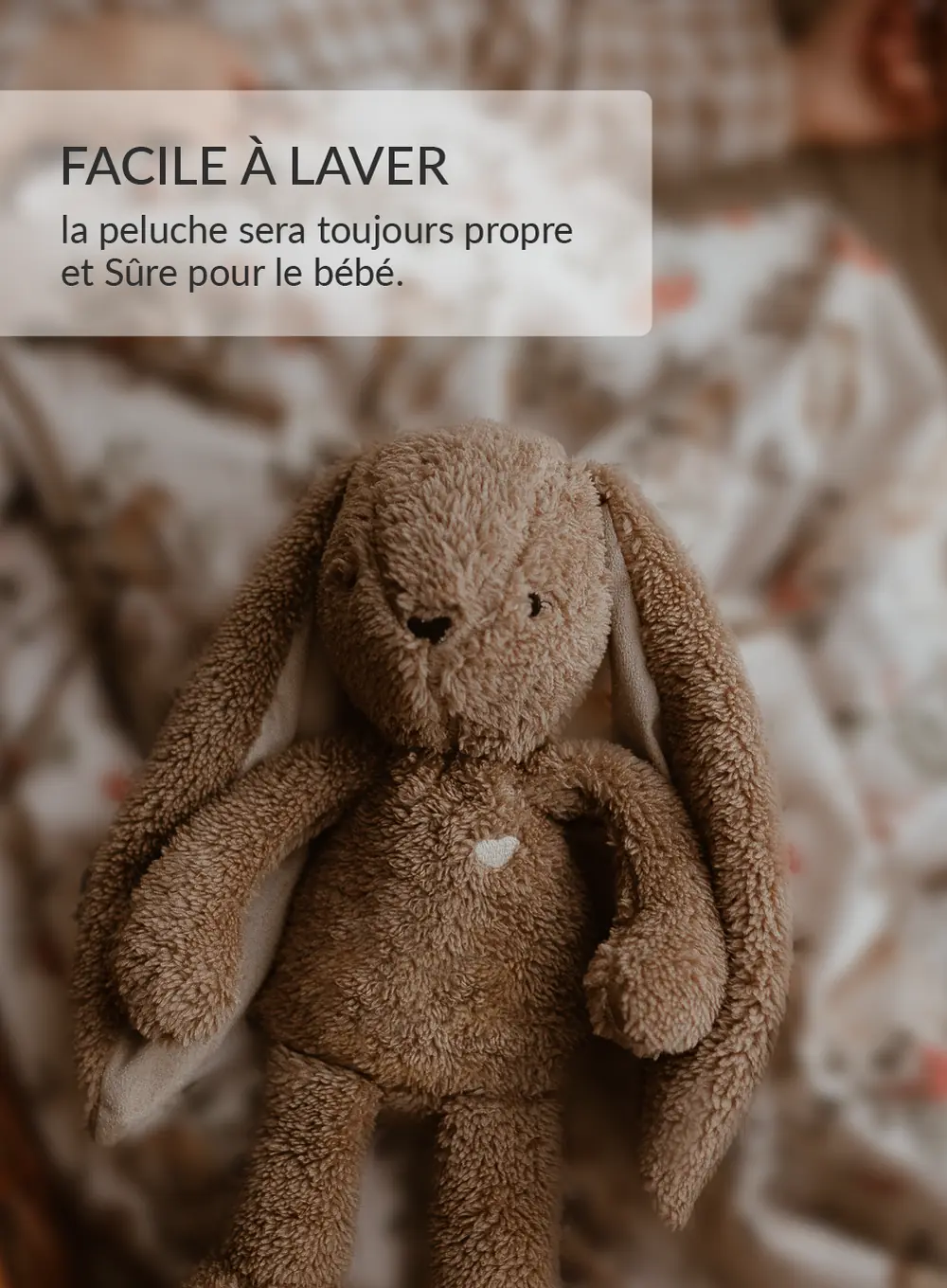 myHummy 7en1 App avec coussin chauffant - Lapin beige