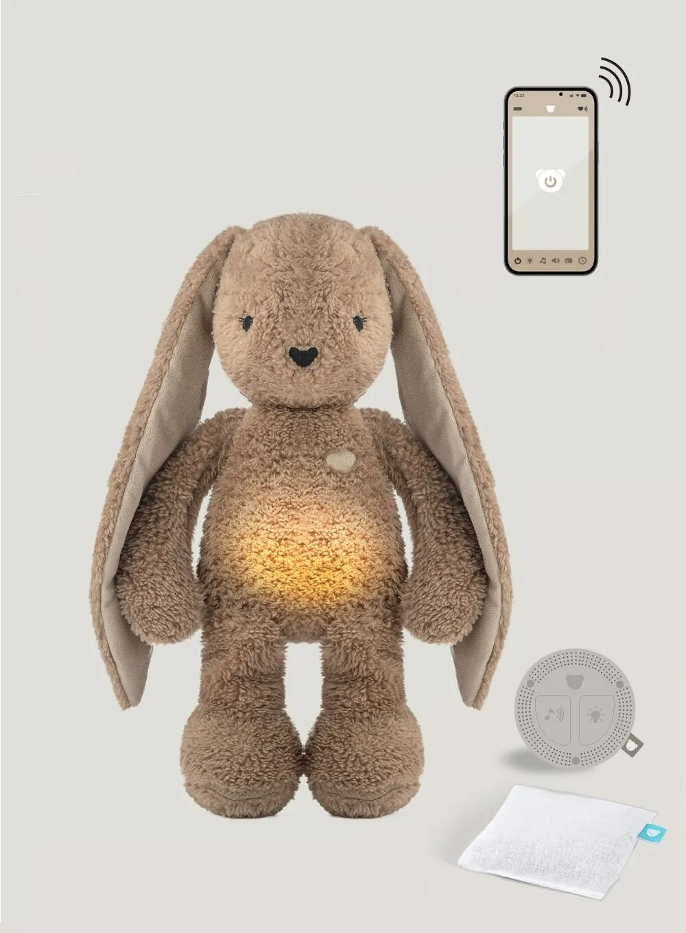 myHummy 7en1 App avec coussin chauffant - Lapin marron