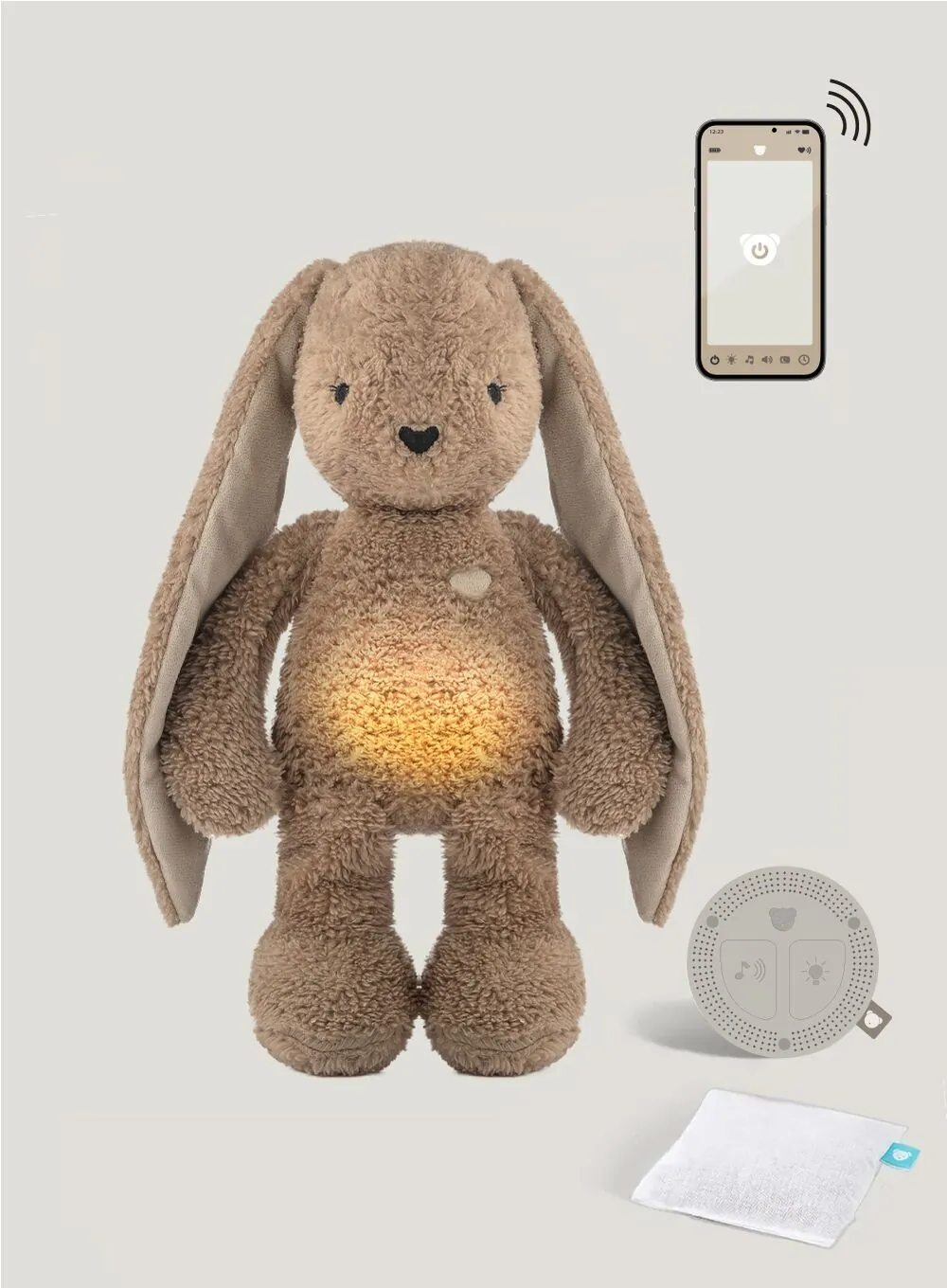 myHummy 7en1 App avec coussin chauffant - Lapin marron