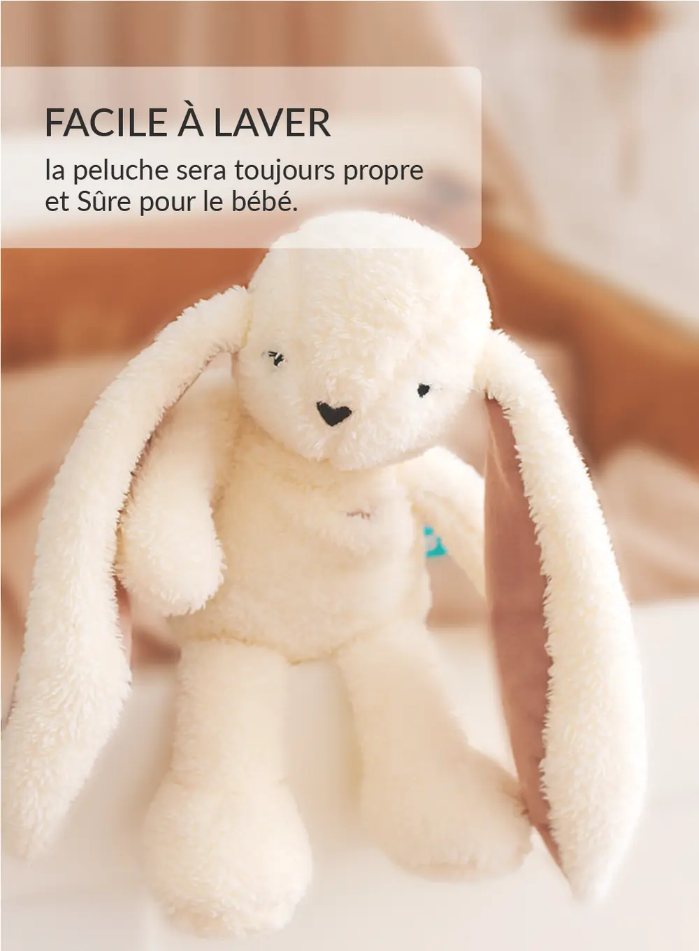 myHummy Lapin 7en1 App - écru/rose