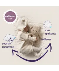 MyHummy ® 5in1 avec coussin chauffant - Ours beige