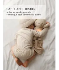 myHummy 7en1 App avec coussin chauffant - Ourson beige
