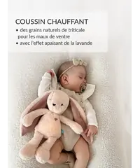 myHummy 7en1 App avec coussin chauffant - Lapin beige