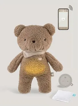 myHummy 7en1 App avec coussin chauffant - Ourson marron