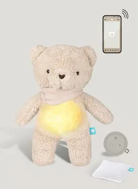 myHummy 7en1 App avec coussin chauffant - Ourson beige