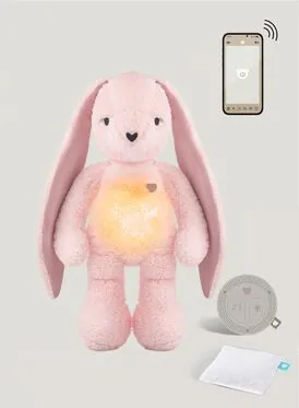 myHummy 7en1 App avec coussin chauffant - Lapin rose