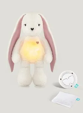 MyHummy® Lapin 5en1 avec coussin chauffant - écru/rose