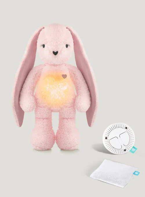 MyHummy® 5en1 avec bouillotte naturelle - Lapin rose